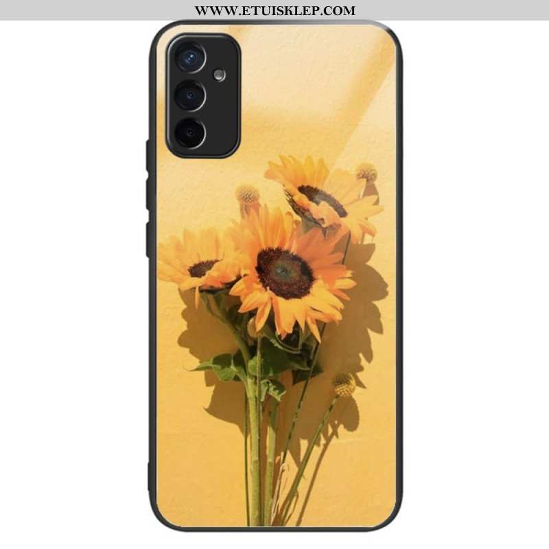 Etui do Samsung Galaxy M13 Szkło Hartowane Słoneczniki